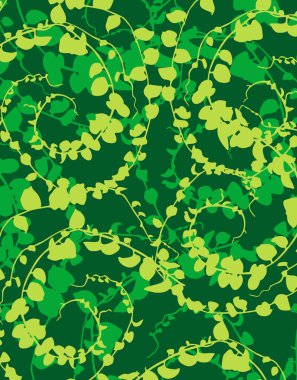 Yapraklı kusursuz desen