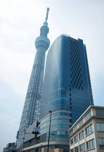 Tokyo Sky Tree Den Näst Högsta Byggnaden Världen Och Högsta — Stockfoto