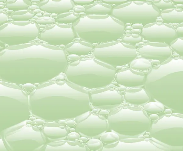 Green Background Bubbles Different Sizes — Stock Photo, Image