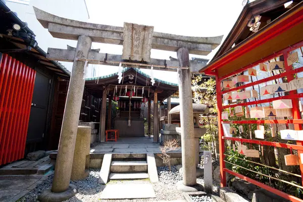 Plan Pittoresque Magnifique Sanctuaire Japonais Antique — Photo