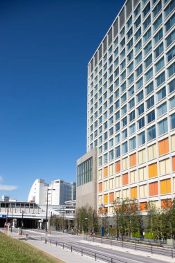 Kentsel zemin, modern şehir manzarası 