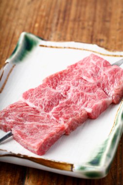 wagyu bifteğinin yakın görüntüsü 