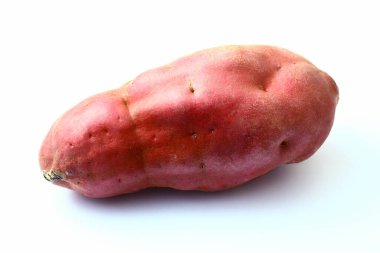 Tatlı patates yemeği arka planda, kapat.