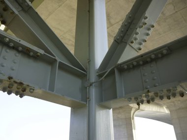 Köprünün yapısının ayrıntıları. mimari tasarım