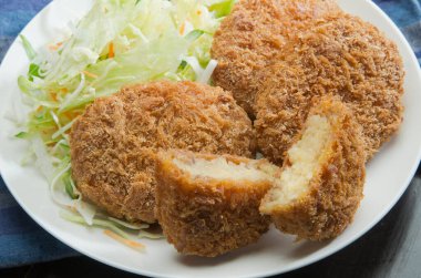 Lezzetli yemek yakın çekim görünümü