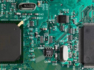Bileşenli bilgisayar anakart, yakın görüntü