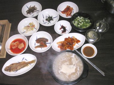 Geleneksel Asya yemeklerine yakın çekim