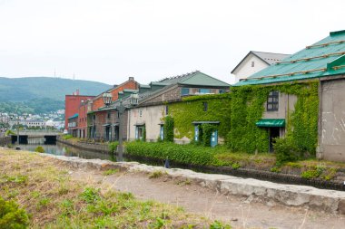 Yazın Otaru Kanalı manzarası Otaru, Hokkaido, Japonya