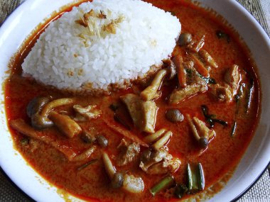 Geleneksel Japon mutfağının yakın çekim görüntüsü