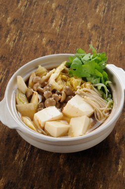 Lezzetli Asya mutfağı yakın çekim görüntüsü