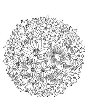 Arka planda çiçekler olan kusursuz desen