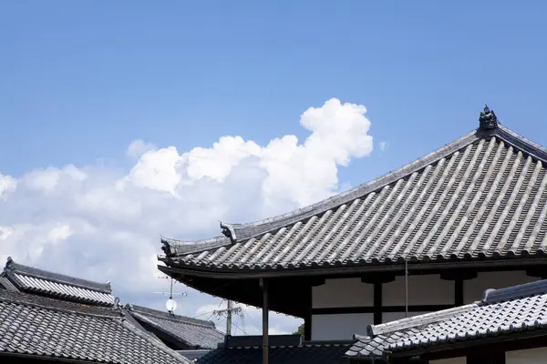 Plano Escénico Del Antiguo Templo Japonés — Foto de Stock