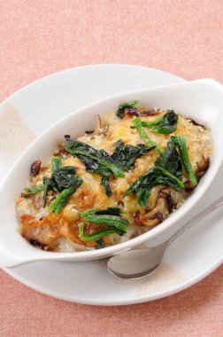 Lezzetli Asya mutfağı yakın çekim görüntüsü