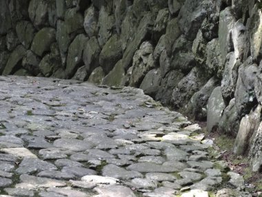 Asfalt dokusu, taş kaldırım arka planı    
