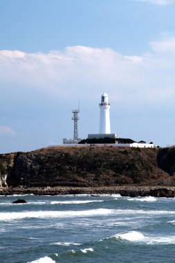 Sahildeki deniz feneri