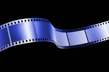 Siyah arkaplanda film şeridi olan soyut arkaplan 
