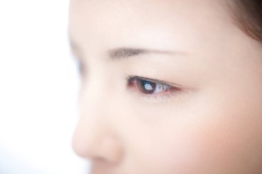 Güzel Asyalı kadın gözü.