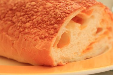 Taze ev yapımı hamur işi tabağı, yakın plan görüntü. 