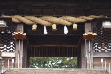 Geleneksel Japon tapınağı manzarası, Japonya