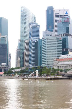 şehir arkaplanı, modern şehir Singapur görünümü 