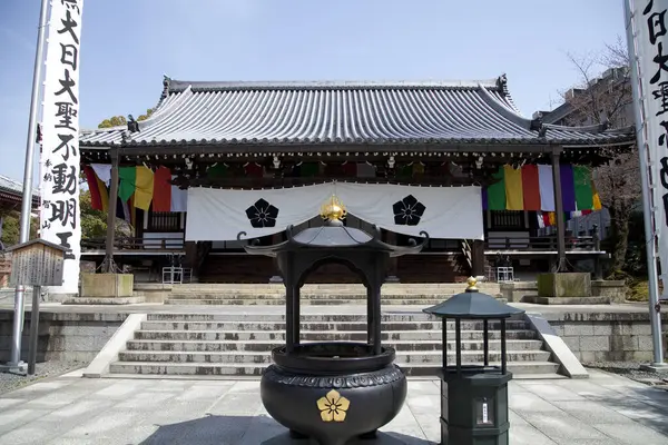 Vue Sur Bâtiment Temple Architecture Japonaise Traditionnelle — Photo