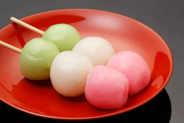 Läcker Japansk Dango Söt Mat Japan — Stockfoto