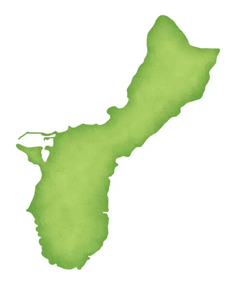 白い背景に隔離された着色された地図 — ストック写真