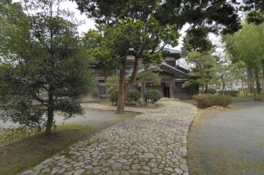 Japonya 'daki eski ev. 