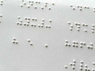 Braille yazma sistemi, sayfa arkaplanı