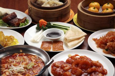 Geleneksel Asya mutfağı yakın çekim