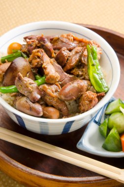 Lezzetli yemek yakın çekim görünümü