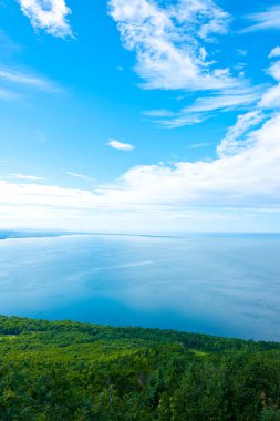 Güzel mavi deniz manzarası