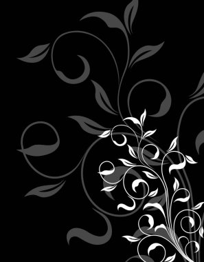 Çiçek süsü. vektör illüstrasyonu