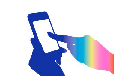 Cep telefonlu bir elin resmi