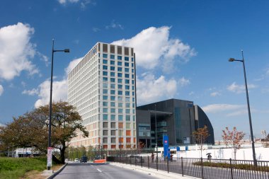 Kentsel zemin, modern şehir manzarası 