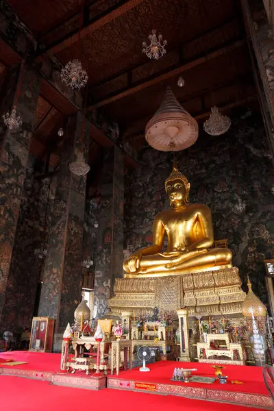 Золотые Статуи Будды Храме Ват Арун Бангкоке Таиланд — стоковое фото