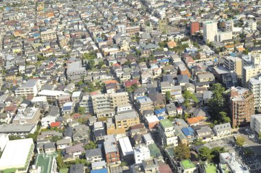 Çin 'deki modern şehrin mimarisi. 