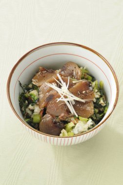 Lezzetli Asya mutfağı yakın çekim görüntüsü