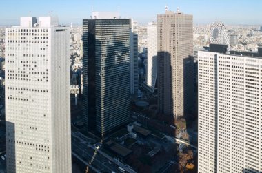 Tokyo şehri manzarası, modern şehir manzarası