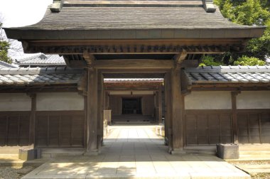 Güzel Japon tapınağı manzarası, Budizm konsepti