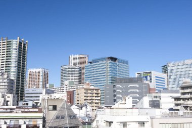 Tokyo City, Japonya 'daki modern gökdelenler