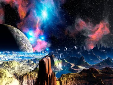 Uzayın derinliklerinde fantastik bir gezegen