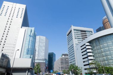 Yoğun kentteki binaların mimari manzarası