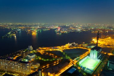 Modern şehir arkaplanı, şehir manzarası