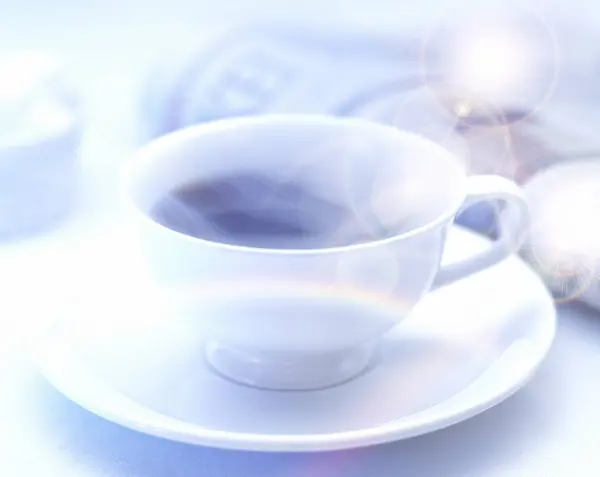 Утренняя Чашка Кофе Закрыть — стоковое фото