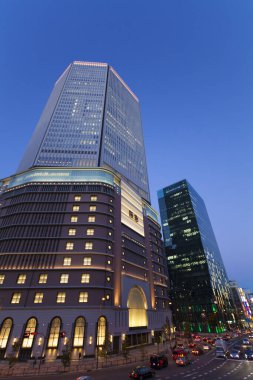 Skyline mimari arka plan görüntüsü, Kobe Limanı, Tower Kansai, Japonya