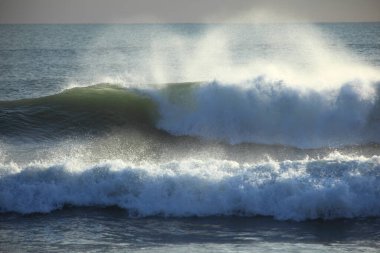 Sahilde güzel deniz dalgaları       