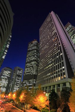 Modern şehir arkaplanı, şehir manzarası