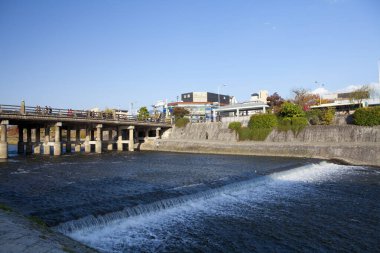 Evler ve mimari görünüm, Çin banliyöleri arka plan 