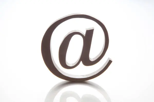 Schild Mail Symbol Isoliert Auf Weißem Hintergrund — Stockfoto